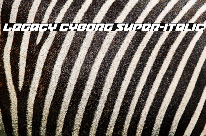 Legacy Cyborg Super-Italic Example 1