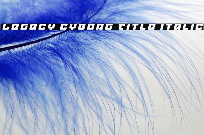 Legacy Cyborg Title Italic Example 3