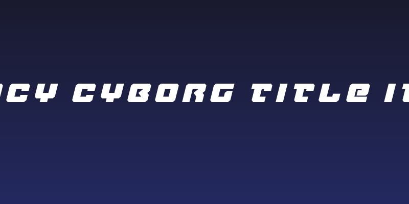 Legacy Cyborg Title Italic Social Header