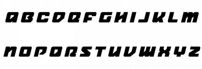 Legacy Cyborg Title Italic Schriftart Kleinbuchstaben
