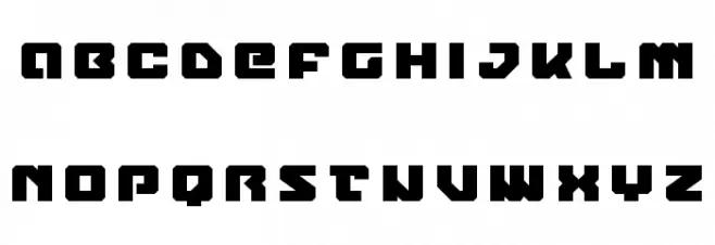 Legacy Cyborg Title Schriftart Groß