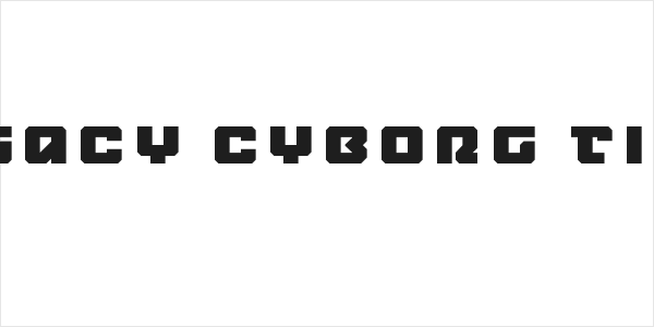 Legacy Cyborg Title Logo