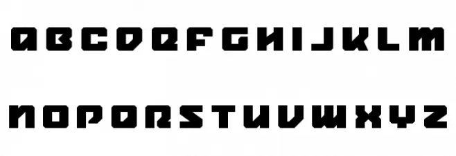 Legacy Cyborg Title フォント 小文字