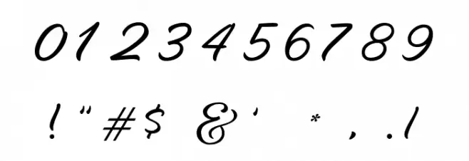 Legacy Font OTHER CHARS