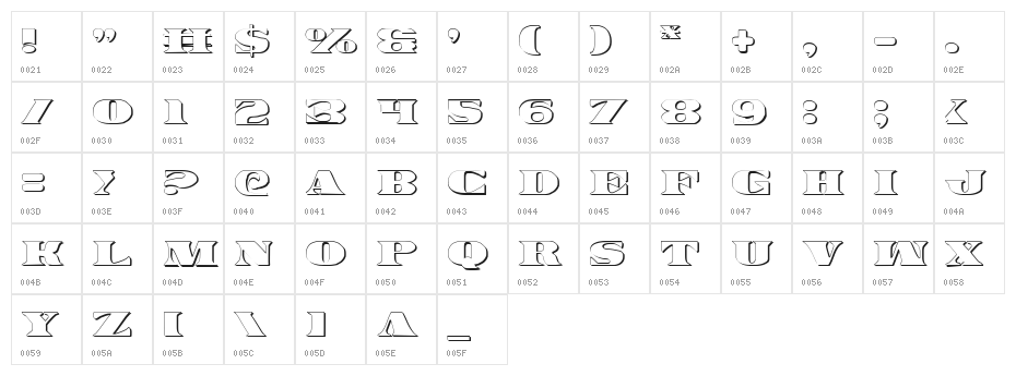 Legal Tender 3D Character Map