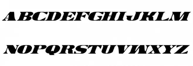 Legal Tender Italic Caratteri MAIUSCOLE