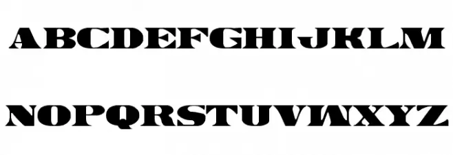 Legal Tender Caratteri MAIUSCOLE