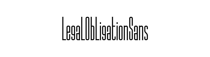 LegalObligationSans  フリーフォントのダウンロード