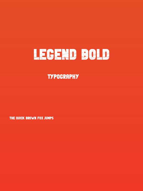 Legend Bold Poster
