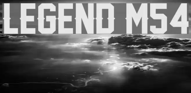 Legend M54 Font examples