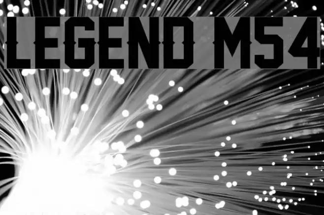 Legend M54 Font examples