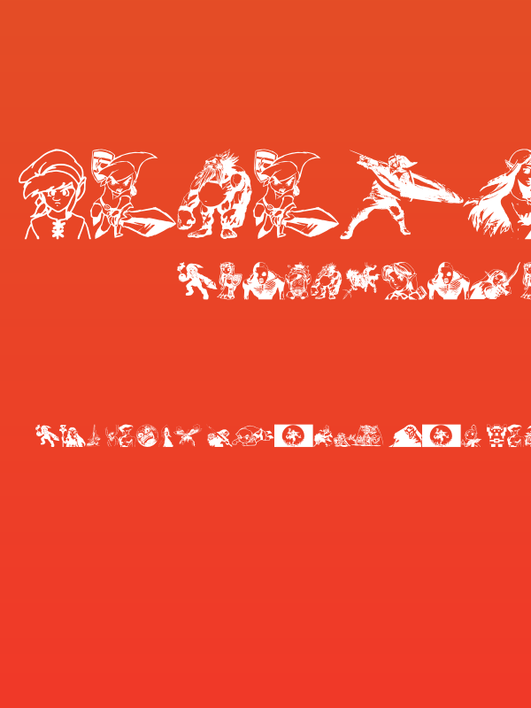 Legend Of Zelda TriFont Poster