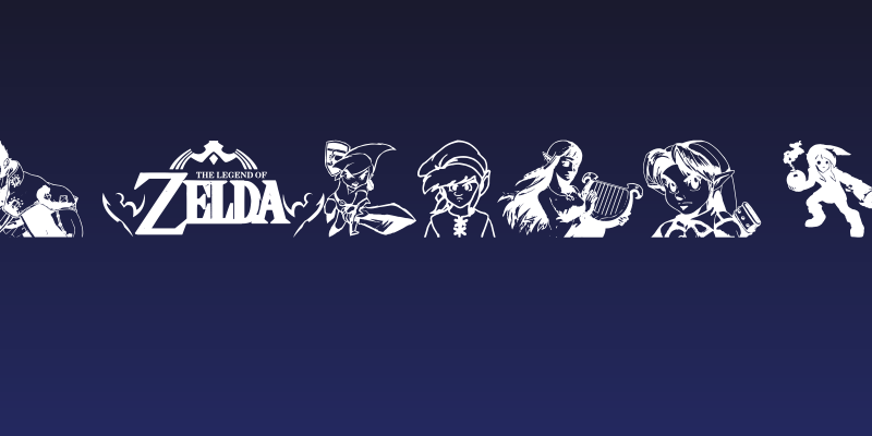 Legend Of Zelda TriFont Social Header