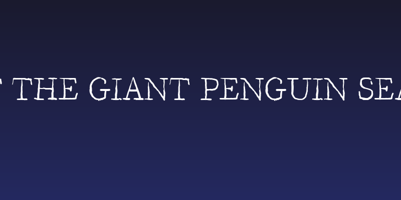 Legend of the Giant Penguin Sea Monster Social Header