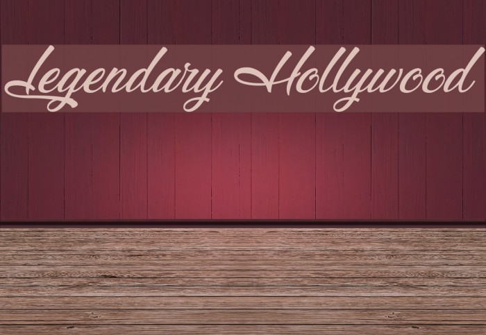 Legendary Hollywood Font examples