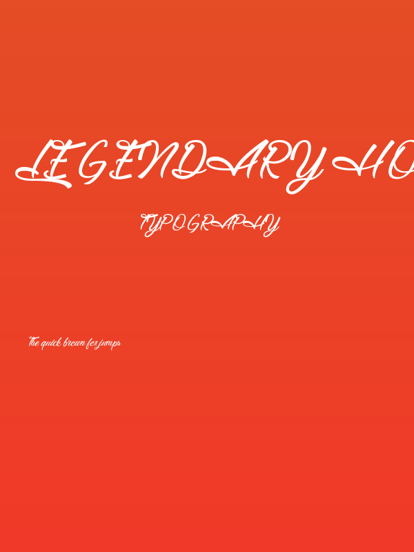 Legendary Hollywood Poster