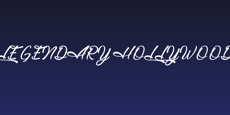Legendary Hollywood Social Header