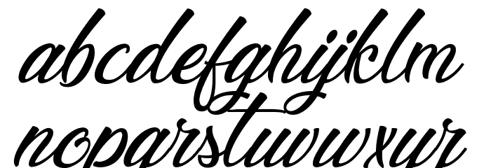 Legendary Hollywood Font LOWERCASE