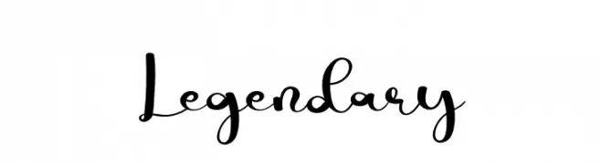 Legendary  Fuentes Gratis Descargar