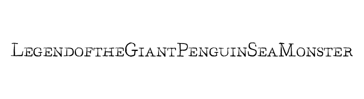 LegendoftheGiantPenguinSeaMonster  font caratteri gratis