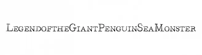 LegendoftheGiantPenguinSeaMonster  नि: शुल्क फ़ॉन्ट्स डाउनलोड