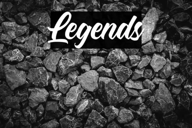 Legends Font examples