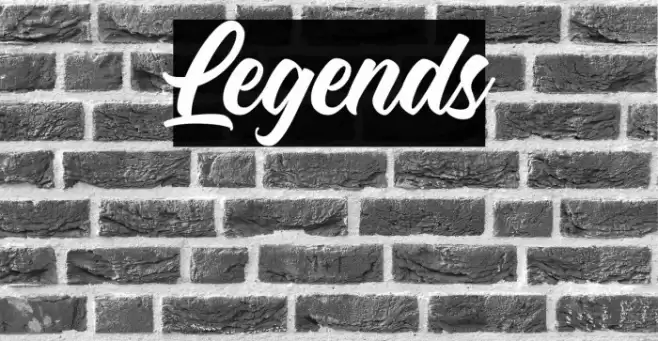 Legends Font examples