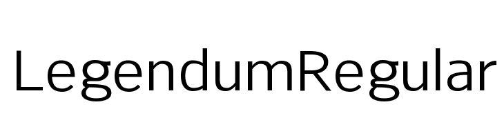 Legendum Regular  नि: शुल्क फ़ॉन्ट्स डाउनलोड
