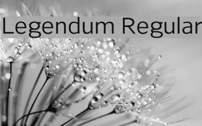 Legendum Regular Example 1