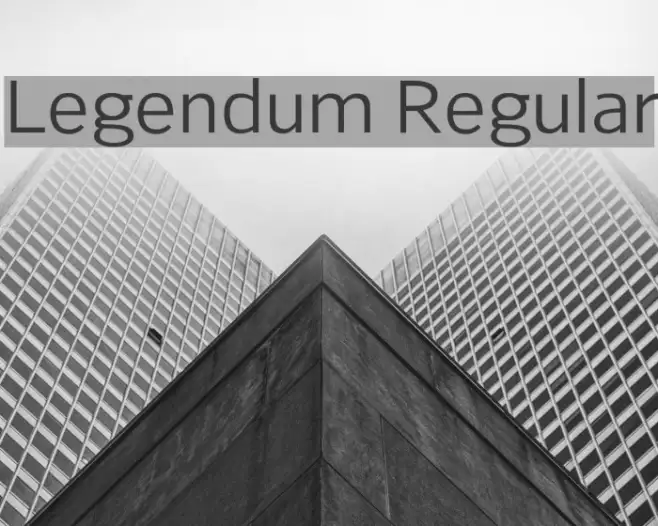 Legendum Regular Example 3
