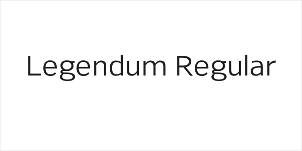 Legendum Regular Logo