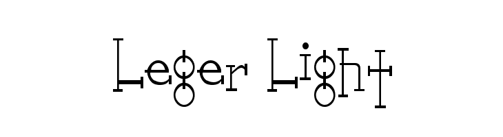 Leger Light  フリーフォントのダウンロード
