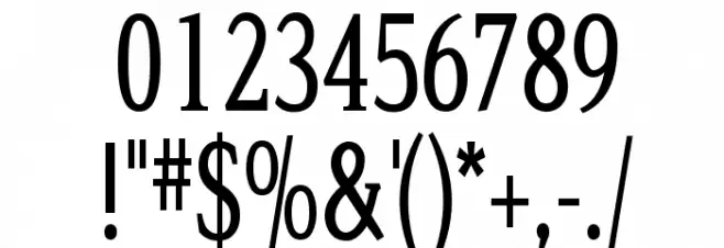 Legib Squeeze Font OTHER CHARS