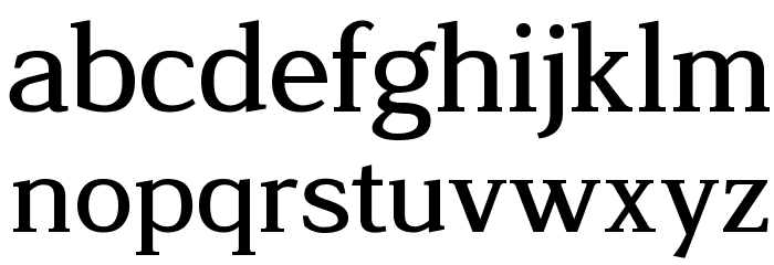 Legibility Font LOWERCASE
