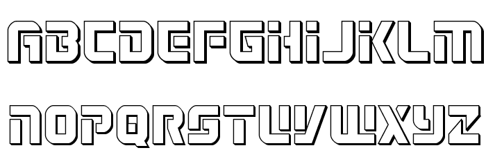 Legio Sabina 3D Font LOWERCASE