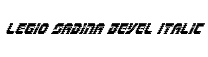 Legio Sabina Bevel Italic  Скачать бесплатные шрифты