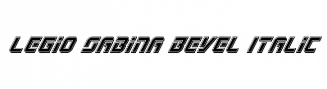 Legio Sabina Bevel Italic 