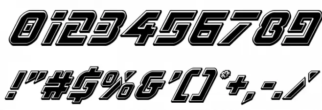 Legio Sabina Bevel Italic Font OTHER CHARS