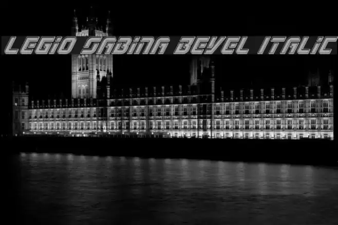 Legio Sabina Bevel Italic Font examples