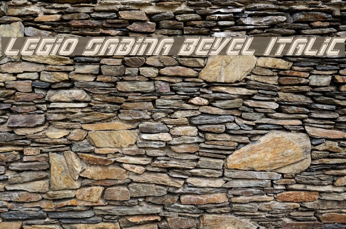 Legio Sabina Bevel Italic Example 3