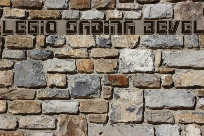 Legio Sabina Bevel Font examples
