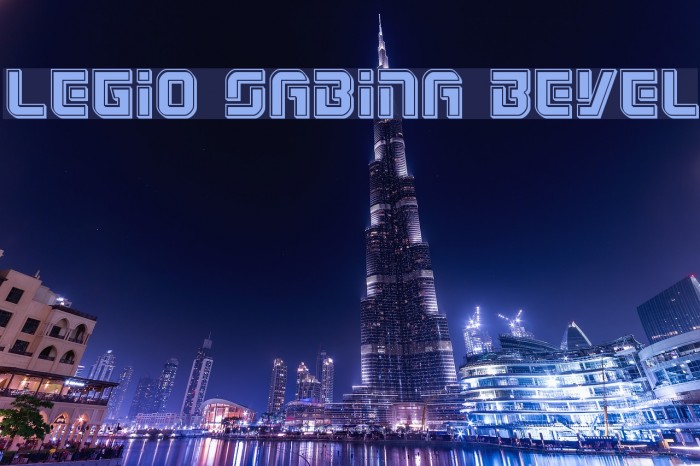 Legio Sabina Bevel Font examples