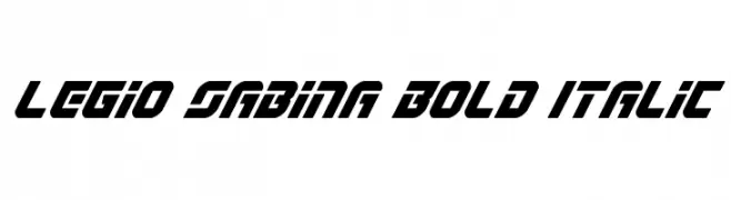 Legio Sabina Bold Italic 