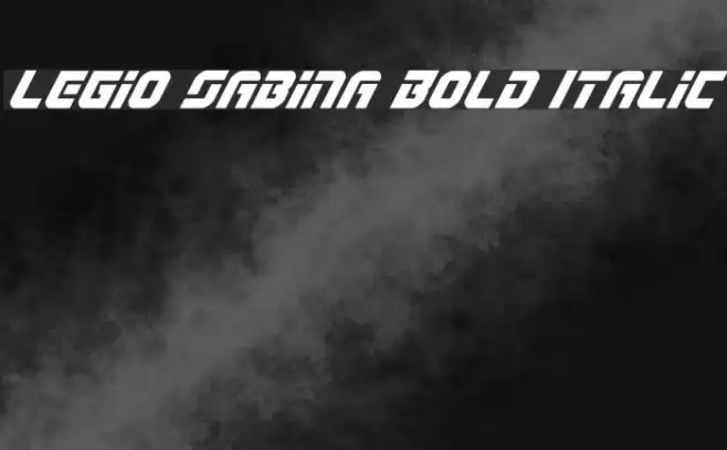 Legio Sabina Bold Italic Example 1
