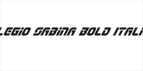 Legio Sabina Bold Italic Logo