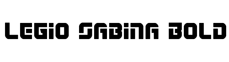 Legio Sabina Bold  font caratteri gratis
