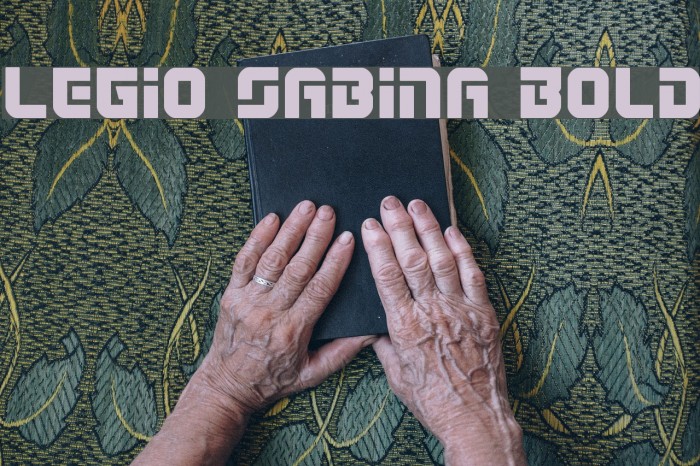 Legio Sabina Bold Font examples