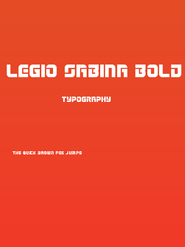 Legio Sabina Bold Poster