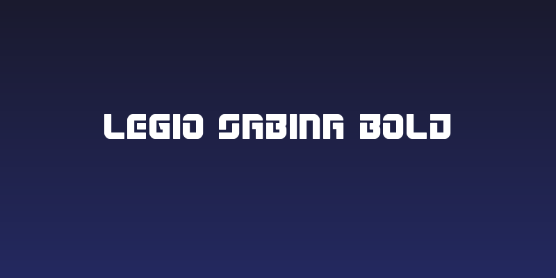 Legio Sabina Bold Social Header