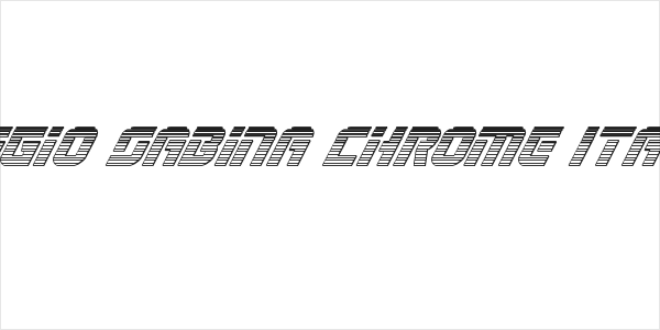 Legio Sabina Chrome Italic Logo